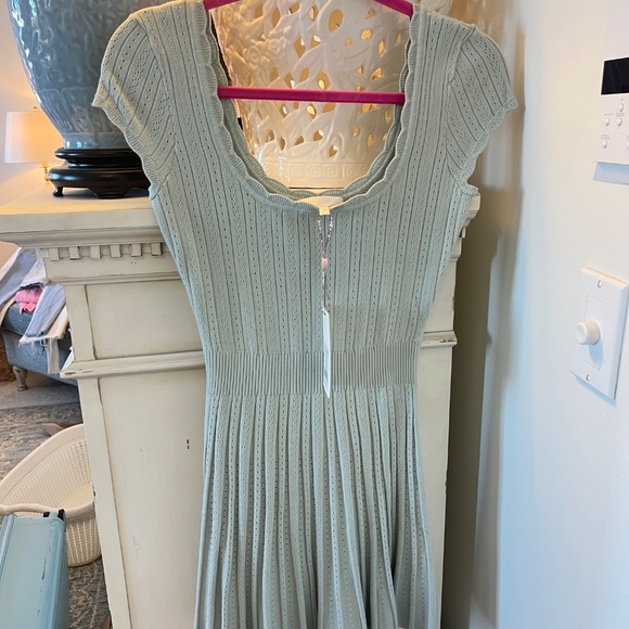 LoveShackFancy Evaluna Stretch Pointelle Mini Dress in Size Small (NWT) - Picture 5 of 5